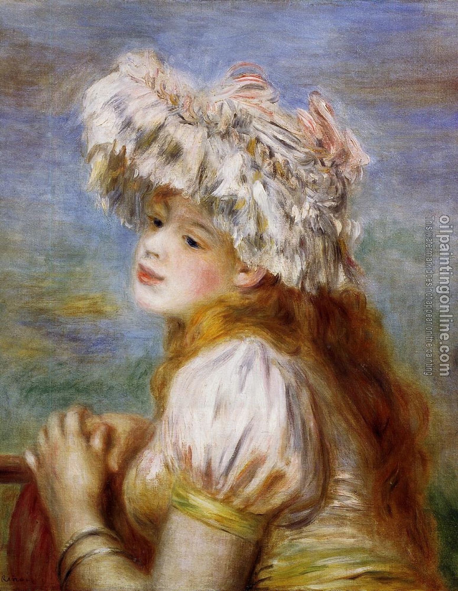 Renoir, Pierre Auguste - Girl in a Lace Hat